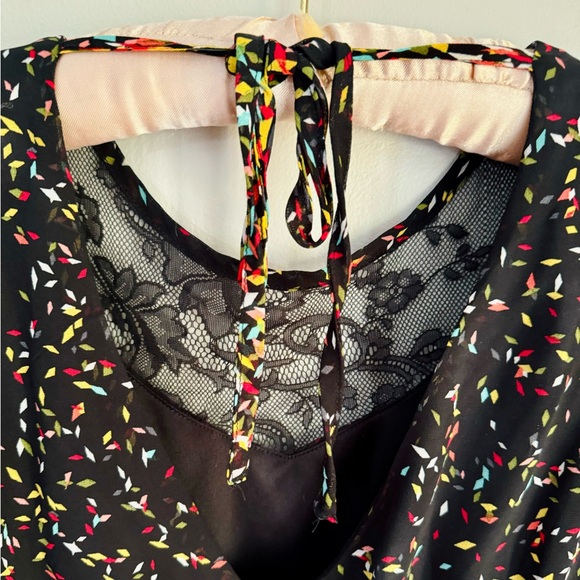 Confetti Print Fit and Flare Party Dress - Picture 12 of 13